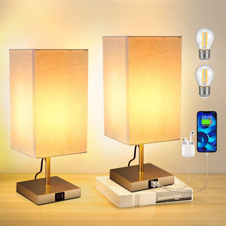 Brayden Studio Aun 38.5Cm Silver Table Lamp Wayfair.co.uk